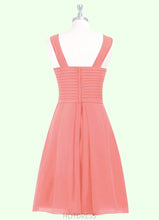 Load image into Gallery viewer, Kyleigh A-Line Pleated Chiffon Knee-Length Dress P0019679