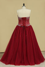 Load image into Gallery viewer, Ball Gown Sweetheart Tulle With Beading Quinceanera Dresses