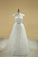Bateau Sheath Wedding Dresses Tulle With Applique And Sash