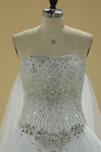 Gorgeous Sweetheart Wedding Dresses A Line Tulle With Applique