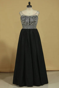 Open Back Off The Shoulder A Line Prom Dresses Taffeta With Beading