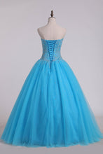 Load image into Gallery viewer, Ball Gown Sweetheart Quinceanera Dresses With Beading Tulle
