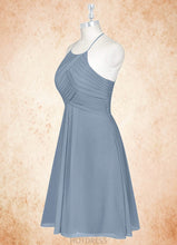 Load image into Gallery viewer, Rylee A-Line Pleated Chiffon Knee-Length Dress P0019675