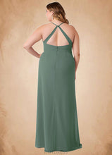 Load image into Gallery viewer, Karina Sheath Chiffon Floor-Length Dress P0019629