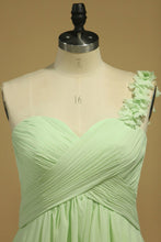 Load image into Gallery viewer, New Arrival One Shoulder Bridesmaid Dress Chiffon A Line