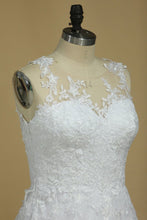 Load image into Gallery viewer, Wedding Dresses Scoop Tulle With Applique Court Train A Line