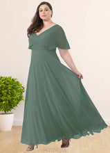 Load image into Gallery viewer, Maya A-Line Pleated Chiffon Floor-Length Dress P0019648
