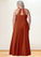 Zoe Empire Pleated Chiffon Floor-Length Dress P0019686