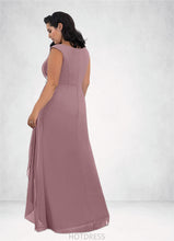 Load image into Gallery viewer, Tina A-Line Pleated Chiffon Floor-Length Dress P0019863