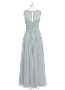 Taniyah Velvet V-Neck Floor Length Sleeveless Natural Waist A-Line/Princess Bridesmaid Dresses
