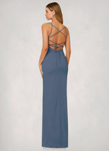 Load image into Gallery viewer, Silvia Sheath Corset Stretch Crepe Floor-Length Dress P0019818