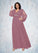 Denise A-Line Sequins Chiffon Floor-Length Dress P0019851