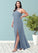 Lexi A-Line Pleated Chiffon Floor-Length Dress P0019607