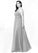 Esmeralda A-Line Lace Chiffon Floor-Length Dress P0019645