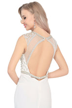 Load image into Gallery viewer, Mermaid Scoop Spandex Prom Dresses With Beads&amp;Rhinestones