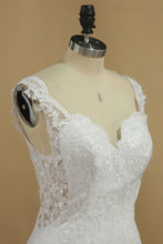 Load image into Gallery viewer, Wedding Dresses Mermaid Straps Lace With Applique Sweep Train