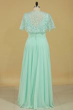 Load image into Gallery viewer, New Arrival Mother Of The Bride Dresses A Line Straps Chiffon &amp; Lace With Jacket
