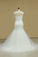 Tulle Sweetheart Ruffled Bodice Mermaid Lace Up Wedding Dresses