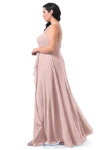 Load image into Gallery viewer, Yamilet Empire Waist Floor Length V-Neck Sleeveless A-Line/Princess Bridesmaid Dresses