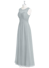 Load image into Gallery viewer, Taniyah Velvet V-Neck Floor Length Sleeveless Natural Waist A-Line/Princess Bridesmaid Dresses