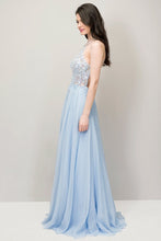 Load image into Gallery viewer, Spaghetti Straps Prom Dresses A Line 30D Chiffon With Applique