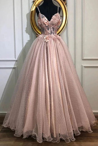 Spaghetti Straps Pretty Princess Prom Dresses Quinceanera Dresses