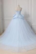 Load image into Gallery viewer, Sweetheart Ball Gown Beading Tulle Prom Dress Court Train Quinceanera SJSP5FLTMDC