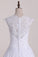 Wedding Dresses Scoop With Applique And Sash A Line Stretch Satin