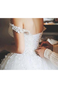 Charming Off The Shoulder Wedding Dresses Elegant SJSPBB4F72M