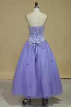Load image into Gallery viewer, Tulle Sweetheart Beaded Bodice Ball Gown Quinceanera Dresses