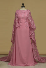 Load image into Gallery viewer, New Arrival Scoop Prom Dresses Sheath Long Sleeves Satin