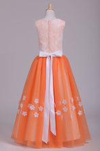 Load image into Gallery viewer, Lovely New Ball Gown Flower Girl Dresses Scoop Ankle Length Tulle