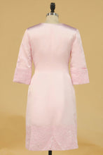 Load image into Gallery viewer, Scoop With Applique And Jacket Mother Of The Bride Dresses Satin