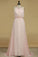 Prom Dresses A Line V Neck Chiffon With Beading Sweep Train