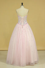 Load image into Gallery viewer, Sweetheart Ball Gown Quinceanera Dresses Tulle With Beads And Rhinestones New