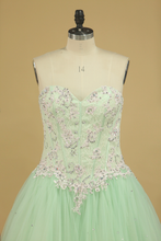 Load image into Gallery viewer, Quinceanera Dresses Sweetheart Ball Gown Tulle With Applique Floor Length