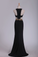 Spandex Scoop Evening Dresses Sheath With Beading And Slit