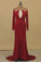 High Neck Prom Dresses Mermaid/Trumpet Sweep Train Spandex With Applique