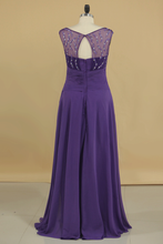 Load image into Gallery viewer, Mother Of The Bride Dresses V Neck Beaded Bodice Open Back Floor Length